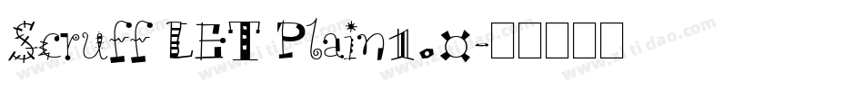 Scruff LET Plain1.0字体转换